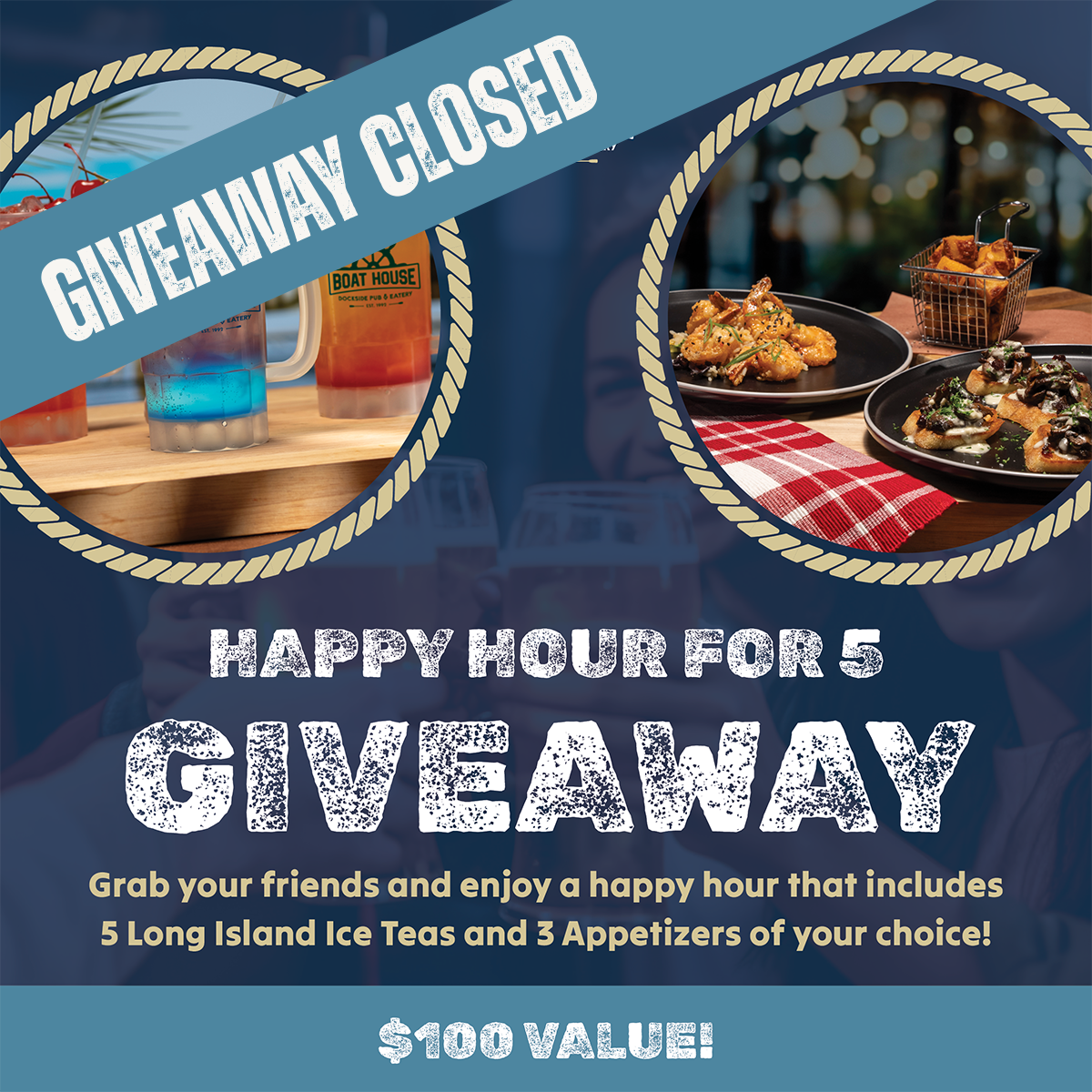 Boathouse Happyhourgiveaway Closed