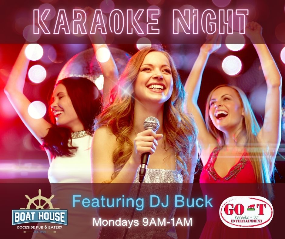 Karaoke Night Mondays 9pm-1am